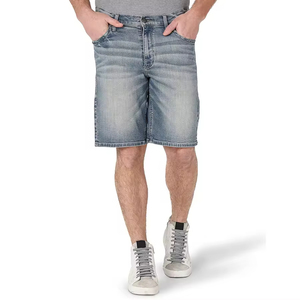 Printed Denim Jorts Supplier Full Custom Hip Hop <b>Shorts</b> USA Wholesale Factory Men Loose - Product Image 2