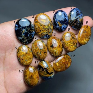 Premium High Quality Natural Blue Brown Golden Pietersite Cabochon Loose Gemstone For Jewelry Loose <b>Stone</b> Selected Each Piece - Product Image 2