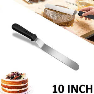 Espátula Angulada para Glaseado, Cuchillo de 10 Pulgadas con Hoja de Acero Inoxidable y Mango de Plástico, Herramienta para Decorar Pasteles y Repostería - Product Image 4