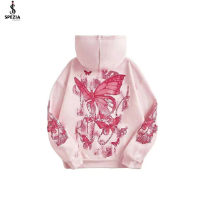 Sudadera con capucha de alta calidad, ecológica, con cremallera, extragrande, gruesa, antiencogimiento, antipilling, sin cordones para hombre - Product Image 2