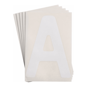 Warning <b>Tape</b> Brady ToughStripe <b>White</b> 8-Inch Numbers and Letters for Floor and Equipment Marking - Product Image 2