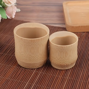 Tazas personalizadas impresas a bajo precio en venta, tazas funcionales de bambú natural al por mayor, tazas para beber. - Product Image 3