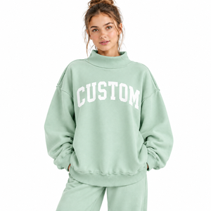 Travel Outfits <b>Women</b> Turtleneck Sweatshirt Trendy Oversized Top For <b>Women</b> Jeans <b>Trousers</b> And Joggers <b>Women</b> Turtleneck Sweatshirt - Product Image 6