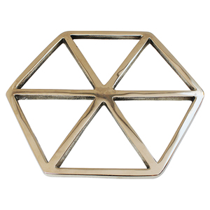Nouveau dessous de plat décoratif argent brillant tapis de Table pour casseroles chaudes dessous de plat en laiton de haute qualité pas cher dessous de plat modernes luxueux - Product Image 5