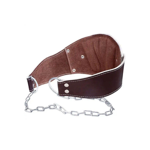 Ceinture de musculation en cuir robuste avec chaîne métallique véritable, réglable, en EVA, pour entraînement en salle de sport et équipement de fitness - Product Image 6