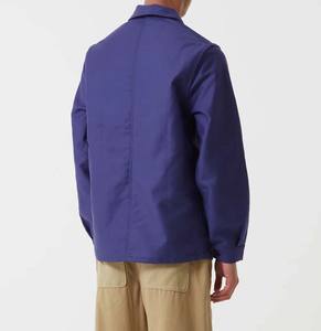 Wholesale Custom <b>Men's</b> Breathable Workwear <b>Jacket</b>, OEM Blue Cotton Twill Coat Durable Utility Uniform Working Outerwear <b>Jacket</b> - Product Image 2