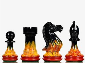 Piezas de Ajedrez de Madera Staunton Premium con Acabado Flame Frost, Rey de 4.0 Pulgadas, Doble Reina, al Mejor Precio - Product Image 5