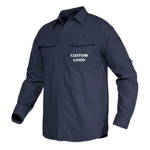 Chemises à manches courtes en polyester pour hommes, col polo, coupe ample, nouvelle conception, logo personnalisé, tricotées, imperméables, pour l'été - Product Image 1