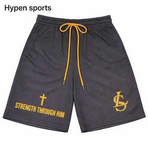 Shorts de basketball pour hommes, style très demandé, haute qualité, poches zippées, grandes tailles, tissu en toile, taille élastique, séchage rapide - Product Image 1