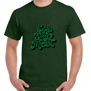 Camiseta Negra de Hombre Good Things Take Time, Manga Corta, Cuello Redondo, Informal, de Algodón, con Estampado de Calaveras, 320g, Corte Regular - Product Image 6