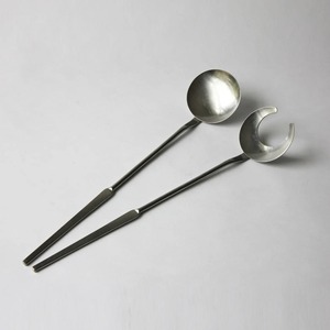 Modern Luxe Salad <b>Serving</b> Set – Contemporary Spoon & Fork for Chic Tablescapes - Product Image 2