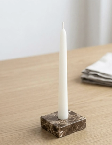 Support de Bougie Carré en Marbre Premium Fait Main, Porte-Bougie en Pierre Élégant pour Table, Décoration d'Intérieur, Centre de Table pour Salle à Manger et Salon - Product Image 6