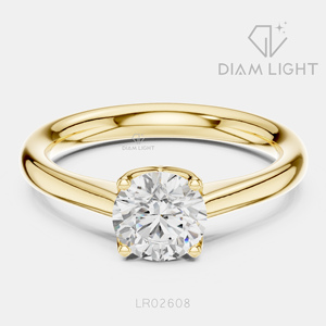 Bague de fiançailles solitaire en or blanc 14 carats avec diamant de laboratoire certifié IGI, taille brillant ronde 0,90 carat, bijoux fins - Product Image 5