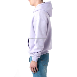 Sweat-shirt de jogging pour homme en coton 100% avec logo personnalisé, broderie unie, capuche, survêtement pour la saison hivernale, appliqué - Product Image 3