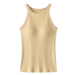 Best Manufacturer Cheap Price High Quality Plus Size Casual Customization Quick Dry Breathable Women Knitted Tank <b>Top</b> - Product Image 4