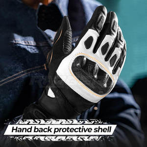 Mens Racing <b>Gloves</b> Leather Full Finger Custom Logo OEM Motorcycle Gear Protective Knuckle Sport Bike Riding <b>Gloves</b> - Product Image 3