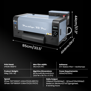 Estación Dtf Camiseta Impresión de prendas Directo a película Epson Dual I1600 Head 30Cm <span class=keywords><strong>Prestige</strong></span> R2 Pro A3 Impresora Dtf para corredor de negocios - Product Image 4