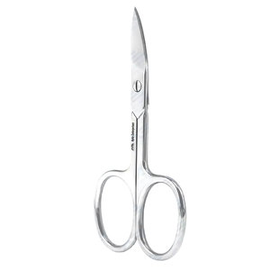 Classic Beauty <b>Trimming</b> Custom Logo Premium Stainless Steel Scissors Professional Curved Blade Nail Cuticle Scissors Sharp Tip - Product Image 1