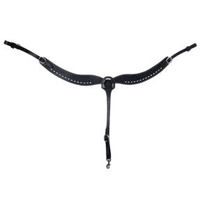 Durable Field Use Horse Breast Collar Custom Fit Adjustable Leather Customized Logo Printed Horse Breast Collar - Product Image 2