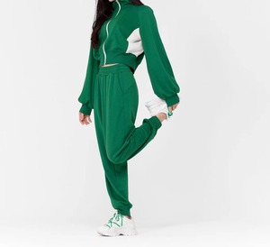 Custom Logo Women's Thick Fleece Two Piece <b>Set</b> Women Clothing Zip up Sweatshirt <b>Sweatpants</b> <b>Set</b> Tracksuits Hoodie <b>Set</b> - Product Image 3