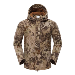 GRACE <b>SIGN</b> Softshell Wind-Resistant Breathable Insulated Lightweight Camouflage Unisex Long Sleeve Winter Hunting Jacket - Product Image 4