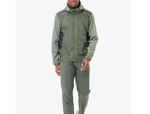 Ensemble de survêtement de sport pour hommes, coupe-vent, en polyester et nylon, de haute qualité, pour l'entraînement, vente en gros - Product Image 2