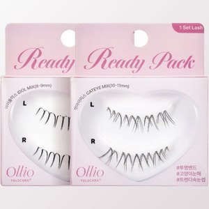 Cils Ollio coréens K-Beauty Pearl Scara, 21 types, pack prêt à l'emploi avec pince, recharge Idol Mix, fabriqué en Corée - Product Image 5