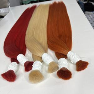 Extensiones de cabello humano liso de hueso al por mayor, cabello humano virgen de doble estirado vietnamita 100% crudo sin procesar - Product Image 2