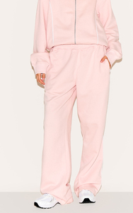 ชุดวอร์มสีชมพูสำหรับผู้หญิง แขนยาว ทรงหลวม มีกระเป๋าข้าง ซิปหน้า สวมใส่สบายๆ สำหรับฤดูใบไม้ผลิ - Product Image 3
