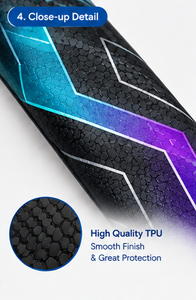 Protector de Marco para Raqueta de Pádel PU, Servicio OEM, Logotipo y Color Personalizados, Embalaje Ligero y Duradero, Cinta Protectora para Borde de Raqueta de Pádel - Product Image 4