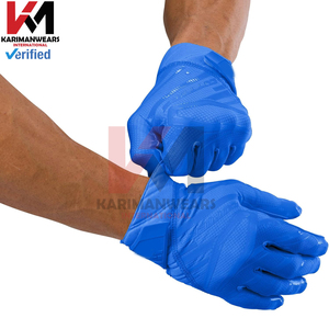 Custom American Football Gloves Private <b>Label</b> <b>Sticky</b> Grip Training Gloves OEM Service Bulk Orders Export Manufacturer - Product Image 3