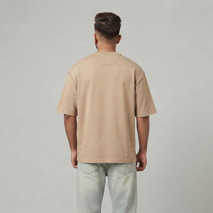 เสื้อยืดโอเวอร์ไซส์สไตล์วินเทจสำหรับผู้ชาย ล้างสีแบบแอซิดวอช สีดำ สไตล์ฮิปฮอป เสื้อยืดโอเวอร์ไซส์แบบแอซิดวอชสั่งทำพิเศษ เสื้อยืดวินเทจสำหรับผู้ชาย ล้างสีแบบวินเทจ - Product Image 2