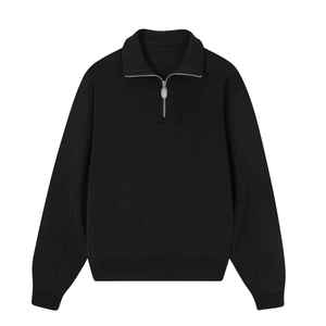 เสื้อฮู้ดดี้แฟชั่นฤดูหนาวลำลองแบบซิป ¼  ผ้าฟลีซคอตตอน 100% คุณภาพพรีเมียม ไม่หดตัว สำหรับผู้ชาย รับผลิตตามสั่งขายส่ง - Product Image 4