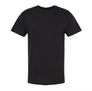 T-shirt à manches courtes pour homme, col rond, couleur unie, coupe classique, décontracté - Product Image 4