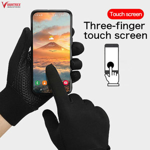 Gants de course personnalisés légers et respirants à doigts entiers avec fentes pour les doigts, compatibles écran tactile, antidérapants, fermeture éclair, pour le sport - Product Image 4