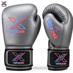 Genuine Leather Boxing Gloves For Unisex Adults custom logo Private Label Pakistan Manufacturer TATAPAK Wholesale Supplier - Product Image 3