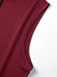Débardeur à capuche sans manches pour homme, haut de sport léger pour la gym et l'entraînement, vêtement de fitness personnalisé, conception OEM - Product Image 3