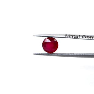 Rubis naturels de Bangkok, ronds calibrés de 8 mm, pierres précieuses de rubis naturelles facettées, prêtes à l'emploi pour la création de bijoux - Product Image 2