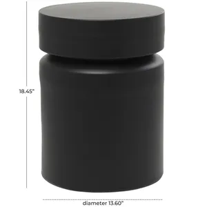 Modern Industrial Coffee <b>Table</b> with Black Powder Coated Metal Structure and Wooden ShelfLuxury Contemporary Metal <b>Console</b> <b>Table</b> - Product Image 4