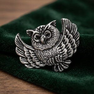 Modern Silver <b>Antique</b> Cast Iron Door Drawer Cabinet Knobs Owls Design for Kitchen Dresser Living Room Bedroom Bathroom <b>Wardrobe</b> - Product Image 1