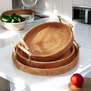 ถาดไม้หวายสำหรับใส่ชาและห้องครัวทำจากเวียดนาม - Product Image 5