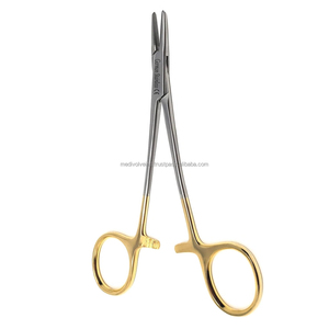 ชุดเครื่องมือผ่าตัด Medivolve เยอรมัน สแตนเลสสตีล TC Webster Needle Holder ขนาด 5.25 นิ้ว ปากเรียบ ทังสเตนคาร์ไบด์ ยอดขายอันดับหนึ่ง - Product Image 1