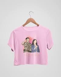 Camiseta Corta con Estampado para Mujer, Cuello Redondo, Transpirable, de Punto, de Algodón y Elastano, Informal, para Verano - Product Image 2