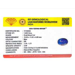 Natural Sky Blue Sapphire 9.5 Carat Loose Gemstone Brilliant Cut 20mm for Fine Jewelry - Product Image 4