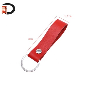 Wholesale Handmade <b>Custom</b> Real Leather Keychain with <b>Custom</b> logo <b>Key</b> Ring Personalised <b>Key</b> Chain for Bag and Gift - Product Image 3