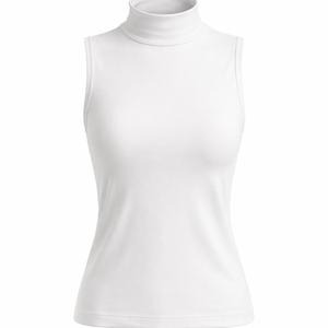 Vente en gros de pulls sans manches à col roulé pour femmes - Fabricant OEM et fournisseur direct d'usine - Product Image 1