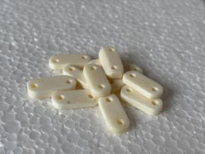 Separadores de Perlas Naturales de Concha de 2 Agujeros, Blancas Naturales de 12mm, Paquete a Granel, Fornituras de Joyería Étnica, Cuentas Tribales Hechas a Mano para Gargantillas - Product Image 3