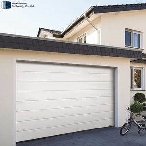 Porte de <span class=keywords><strong>garage</strong></span> sectionnelle automatique à télécommande pour 2 voitures avec fenêtres – Meilleur prix - Product Image 4
