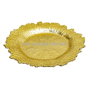Assiette de présentation ronde en acier inoxydable poli brillant, de luxe, pour la maison et les hôtels, la plus vendue - Product Image 4