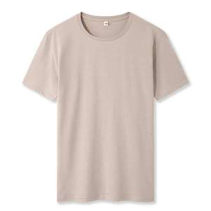 T-shirt homme 100% coton, tissu léger, couleur unie, coupe classique, pour l'été, prix de gros - Product Image 3